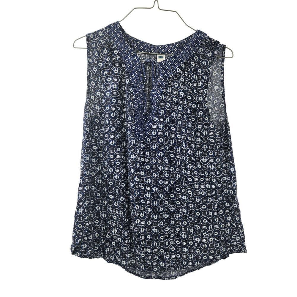 Old Navy Blue Sleeveless Tank Top Womens Size Medium M